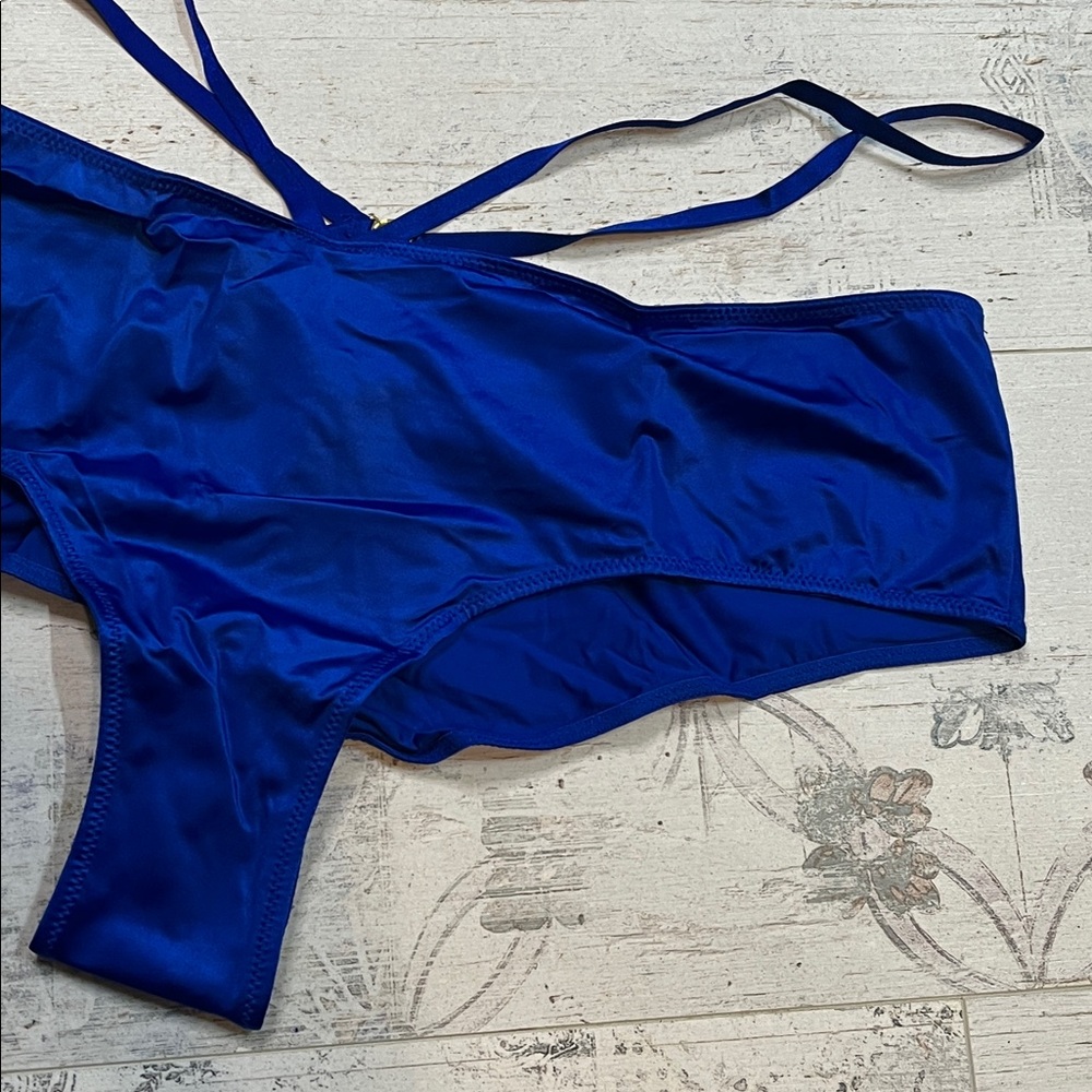 Victoria's Secret Very Sexy Blue Strappy Cheeky Panties Size XL - Picture 4 of 10
